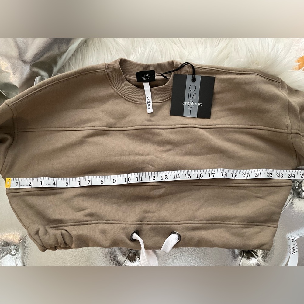 🛑🛑🛑OMST JADE CROPPED SWEATSHIRT - Picture 7 of 12